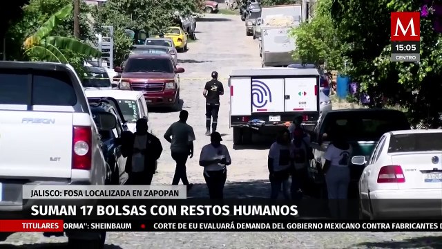 En Zapopan, suman 17 bolsas con restos humanos localizadas en la fosa clandestina de Mariano Otero