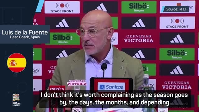 Spain boss De la Fuente urges talks to stop player strikes