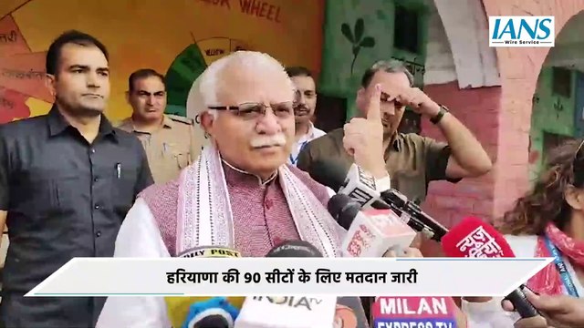 केंद्रीय मंत्री मनोहर लाल खट्टर ने किया मतदान