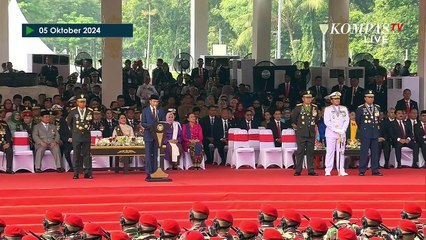 Pidato Presiden Jokowi di HUT ke-79 TNI, Titip Transisi Kepemimpinan hingga Pilkada Serentak