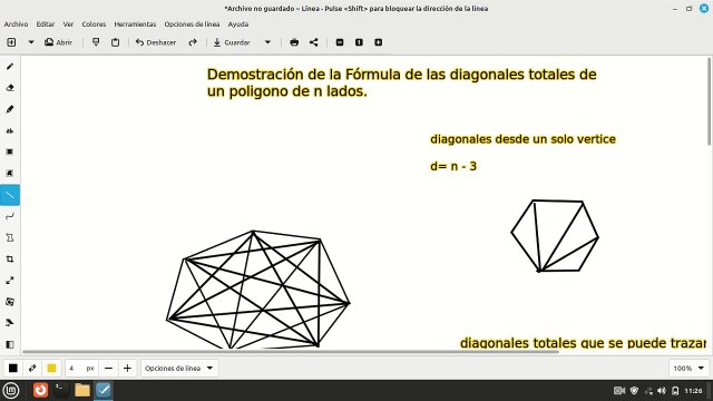 demostracion formula diagonales totales de un poligono