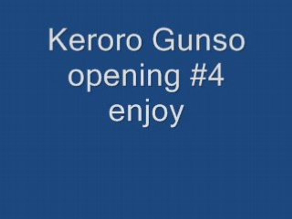 Keroro opening 4