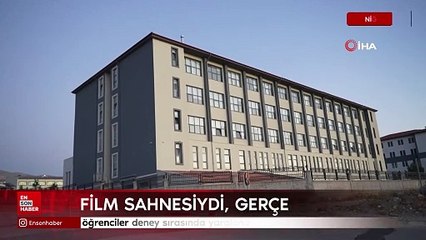 Film sahnesiydi gerçek oldu: Niğde'de öğrenciler deney sırasında yaralandı