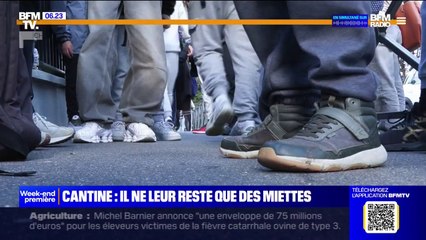 Dans ce collège des Hauts-de-Seine, les élèves soulignent des quantités insuffisantes à la cantine