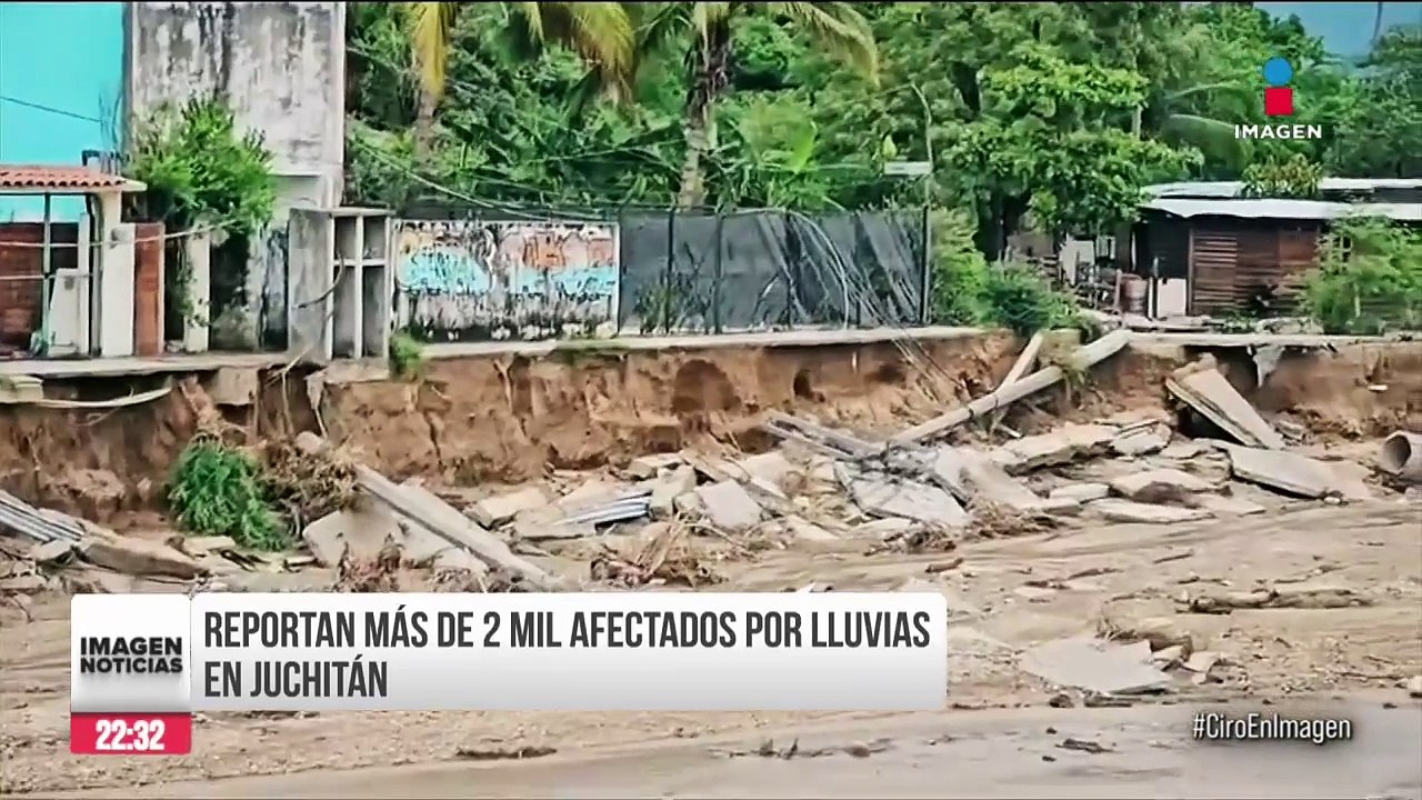 Fuertes lluvias azotan Juchitán, Oaxaca; hay más de 2 mil afectados