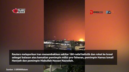 Iran Luncurkan Ratusan Rudal ke Israel, Situasi Memanas