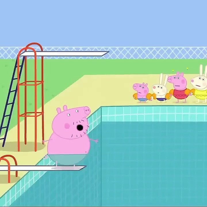 Daddy Pig Goes Swimming and Splashes Everyone  _ Peppa Pig Official _ Family Kids Cartoon (1)