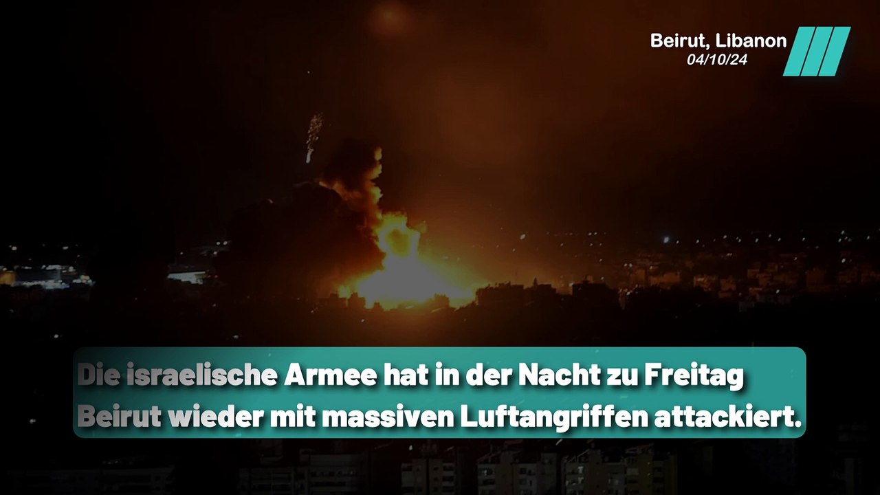 Berichte über massive Luftangriffe und Explosionen