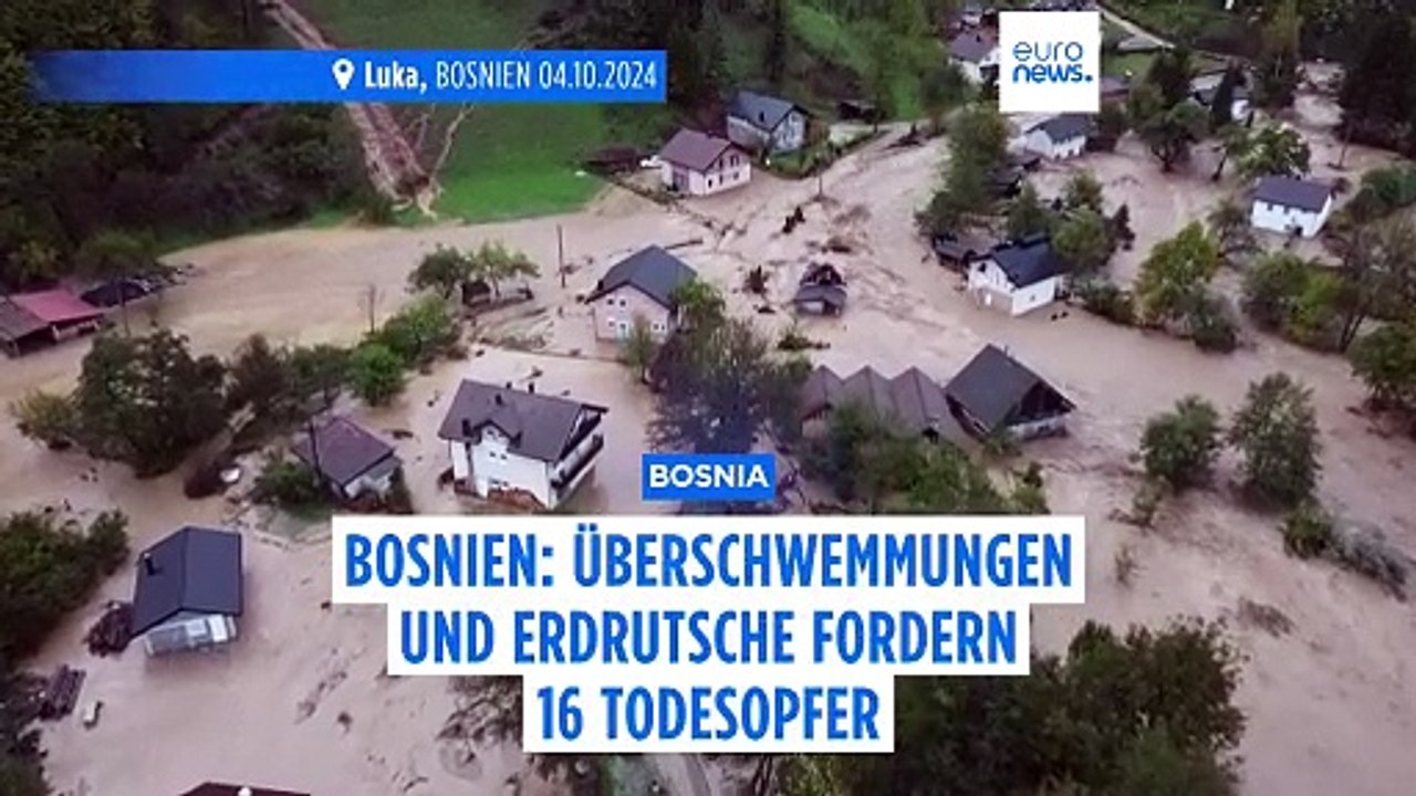 Nach Unwettern: Ausnahmezustand über Bosnien verhängt