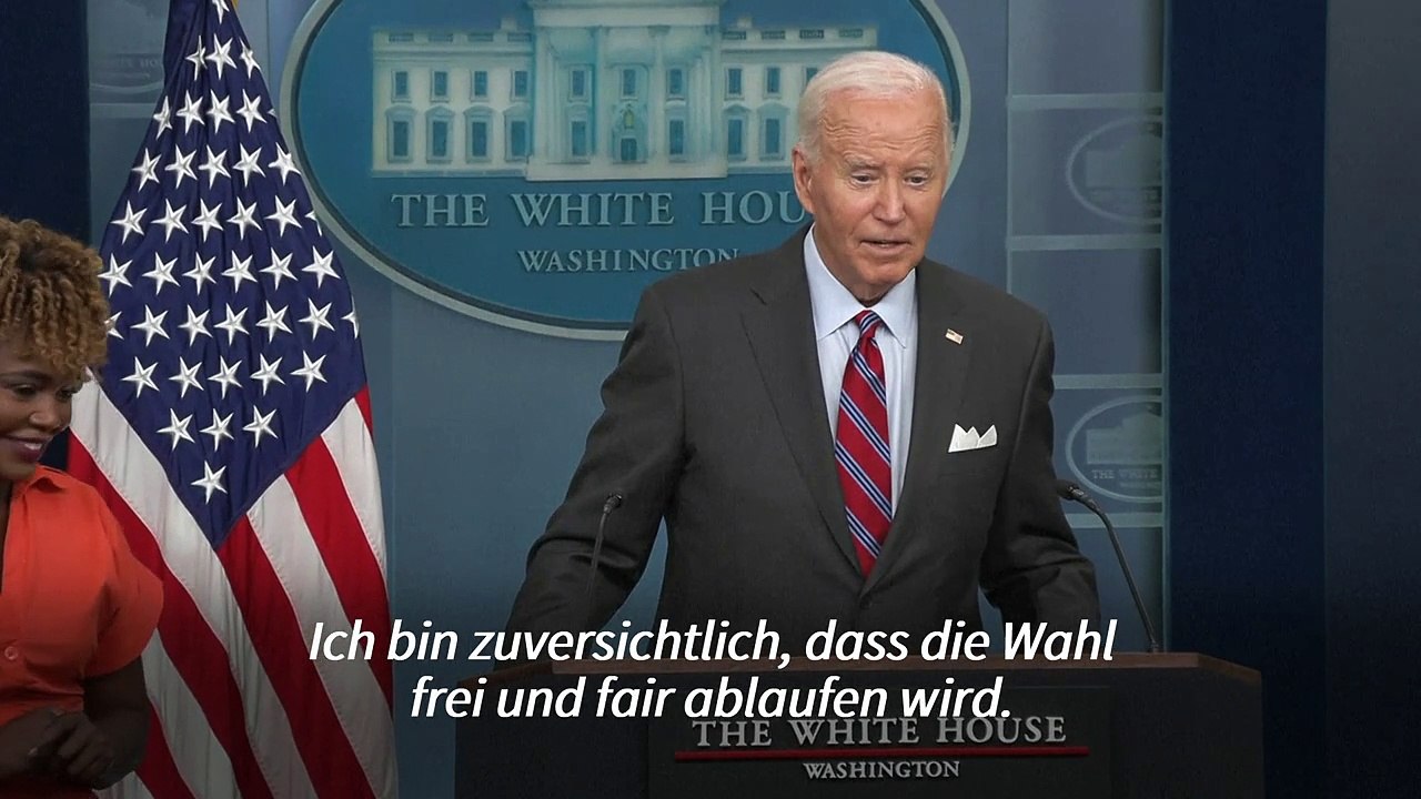 Biden: 'Ich weiß nicht, ob die Wahl friedlich verläuft'