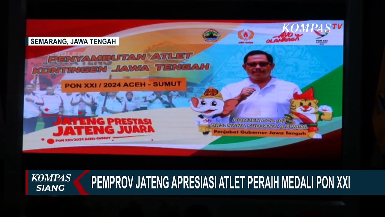 Momen Pemprov Jawa Tengah Apresiasi Atlet Peraih Medali PON XXI Aceh-Sumut