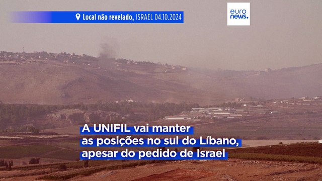 Israel ataca o sul do Líbano. Finul diz à Euronews que não se retira