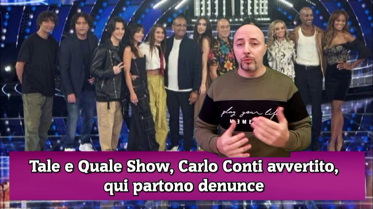 Tale e Quale Show, Carlo Conti avvertito, qui partono denunce