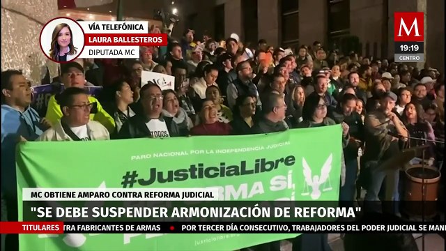Laura Ballesteros explica el amparo que obtuvo Movimiento Ciudadano contra la reforma judicial