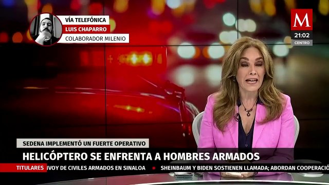 Sedena realiza operativo en Sinaloa; helicóptero se enfrenta a balazos con civiles armados