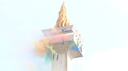 Upacara HUT Ke-79 TNI Silang Monas