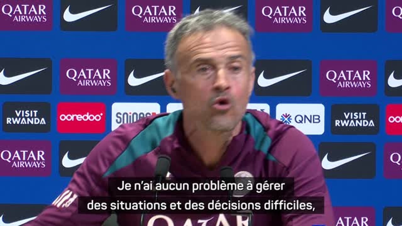 PSG - Luis Enrique à propos de Dembélé : "Je n'ai aucun problème à gérer des situations difficiles"