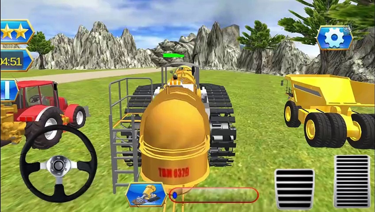 Tunnel Boring Machine Simulator #2 - Highway JCB Construction 3D - Android Gameplay