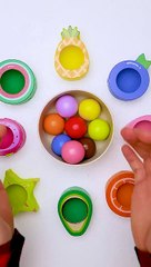 Learn Color & Fruits Sorting Game for Toddlers - kids education video