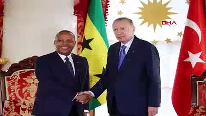 Cumhurbaşkanı Erdoğan, Sao Tome ve Principe Demokratik Cumhuriyeti Başbakanı Patrice Emery Trovoada'yı kabul etti