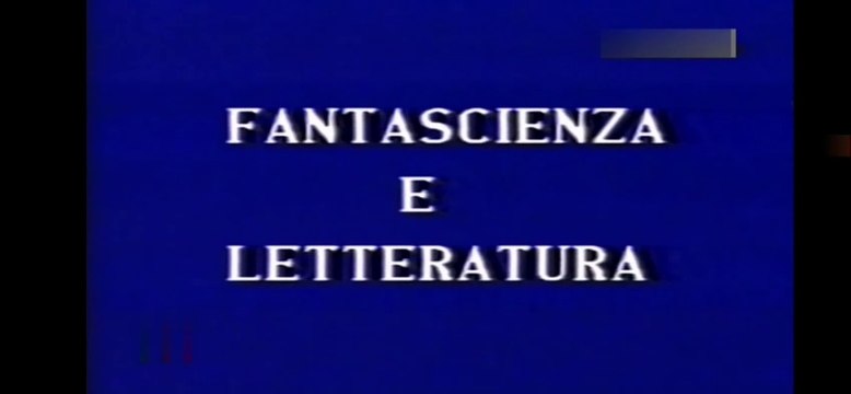 La Concord srl presenta Special Fantascienza Fantascienza & Letteratura condotto da Luigi Cozzi