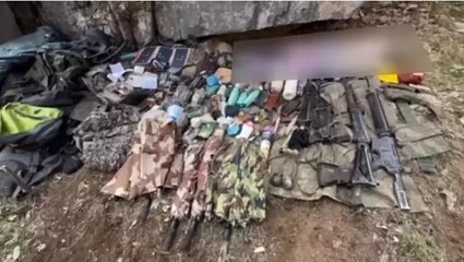 Pençe Yıldırım Operasyonu bölgesinde teröristlere ait silah ve mühimmat ele geçirildi