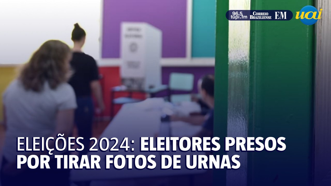 Eleitores são presos por tirar fotos de urnas