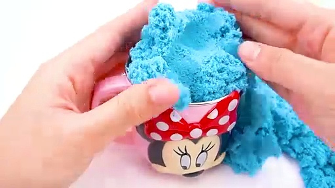 Satisfying Video l DIY How To Make Sun Cake with Rainbow Kinetic Sand Cutting ASMR