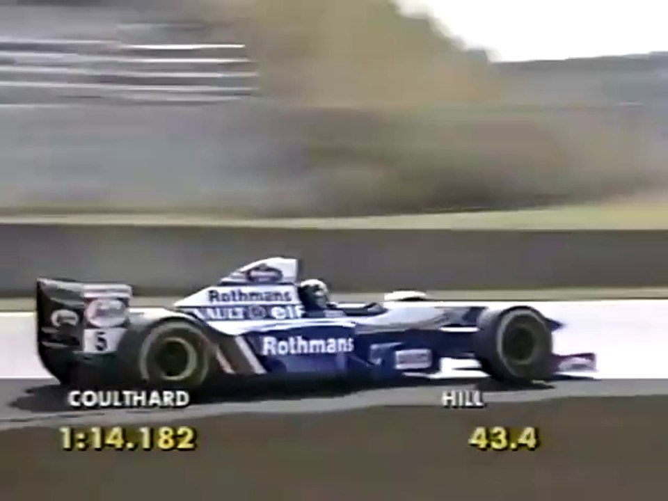 F1 – Damon Hill (Williams Renault V10) lap in qualifying – Pacific GP 1995