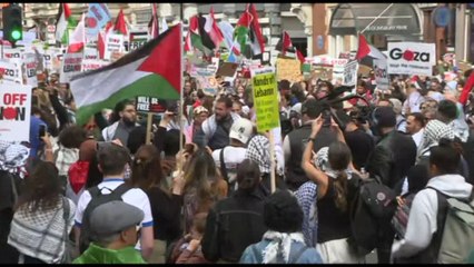 In migliaia in piazza a Londra per la Palestina