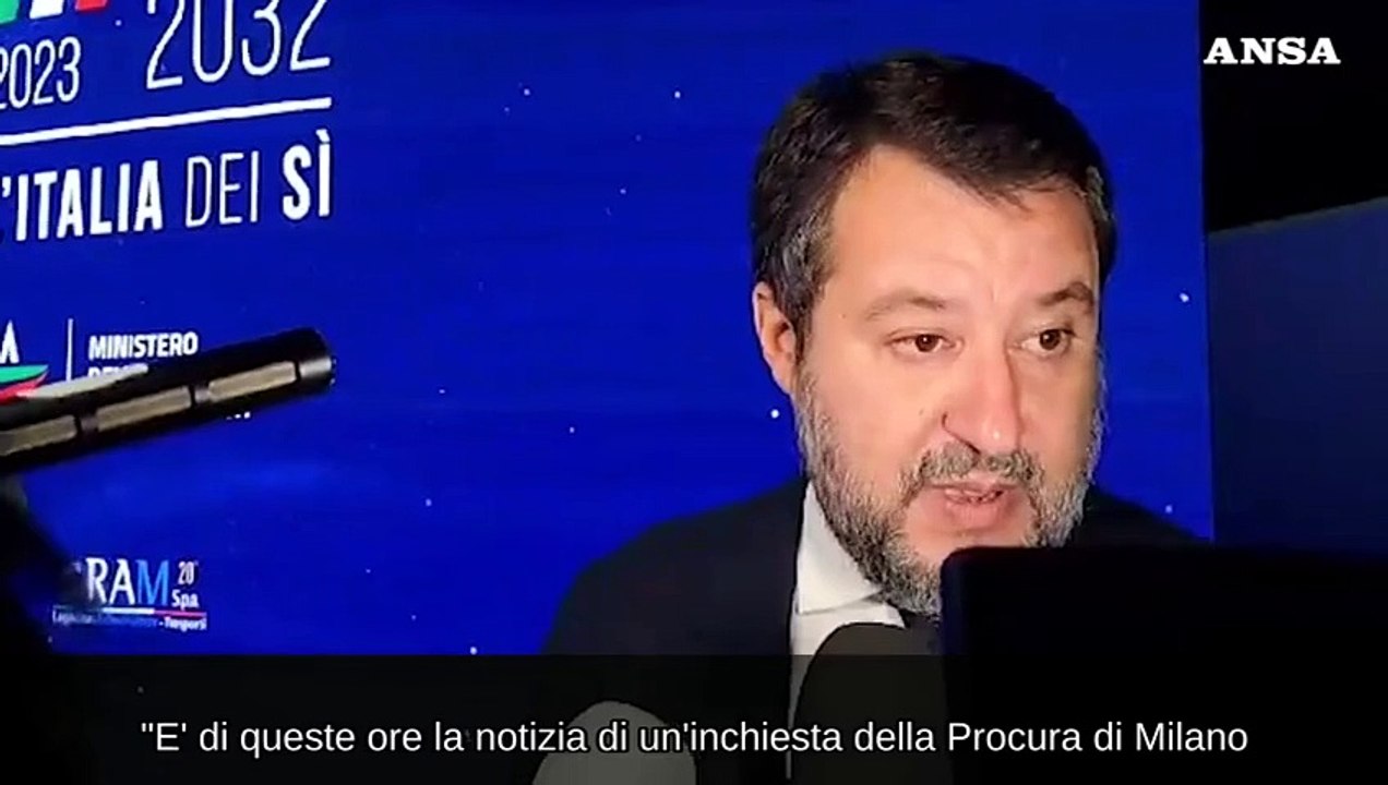 Inchiesta Anas, Salvini: "Se qualcuno ha sbagliato paghi"