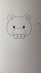 Teddy bear Drawing method