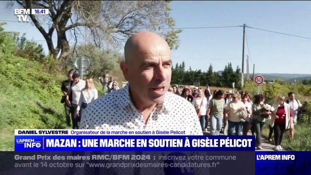 Le message central c'est un soutien à Gisèle Pelicot , déclare Daniel Sylvestre, organisateur de la marche en soutien à Gisèle Pelicot à Mazan