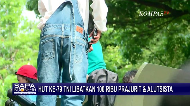 Pesta Rakyat HUT ke 79 TNI, Warga Padati Monas hingga Malam: Ada Hiburan Musik dan Makan Gratis