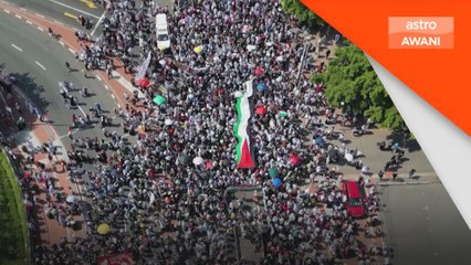 Ribuan penduduk dunia berhimpun, solidariti ke atas Palestin