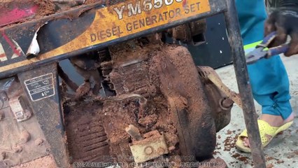 The scrap station spent 50 to get back the generator, quickly dismantled it and repaired it, and was dumbfounded at the moment of starting