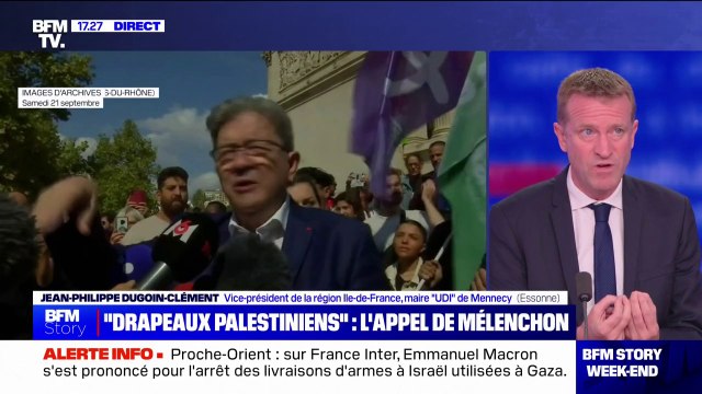Drapeaux palestiniens et libanais: Jean-Philippe Dugoin-Clément (UDI) accuse Jean-Luc Mélenchon d'agiter les haines