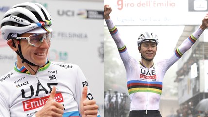 Tadej Pogacar Dominates Giro dell'Emilia 2024 in Rainbow Jersey 🌟