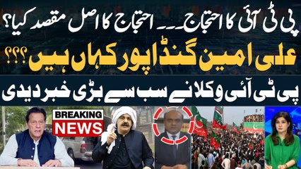 Where is Ali Amin Gandapur??? - PTI Lawyer Breaks Big News