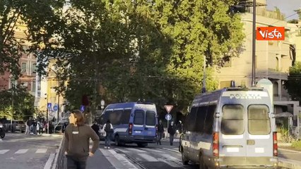 Manifestazione pro Palestina a piazzale Ostiense a Roma