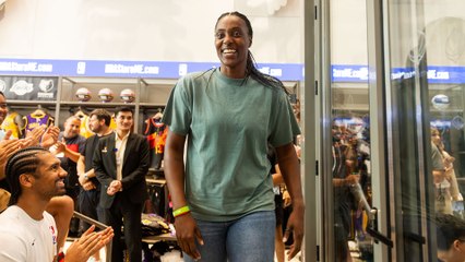 Sylvia Fowles visits the NBA Store at Yas Mall