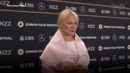 Pamela Anderson Is Pretty in Pink as She Shows Off Natural Look During Zurich Film Festival