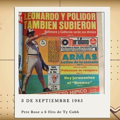 ¡La Hazaña de Pete Rose en Portadas Históricas del Diario Merdiano!