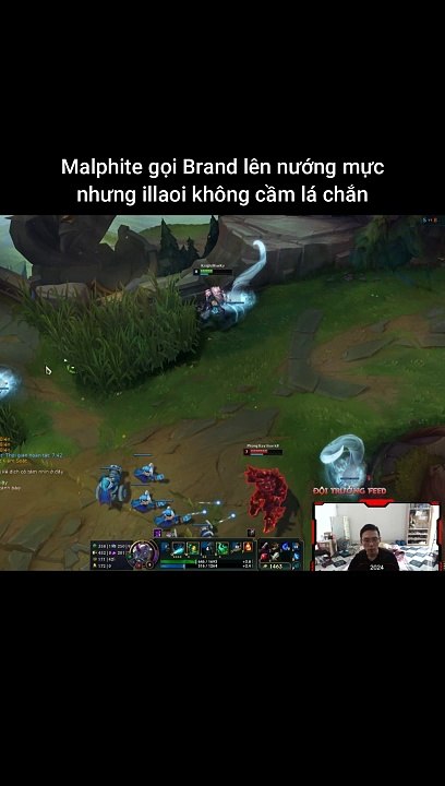 Malphite gọi Brand lên nướng mực nhưng illaoi không cầm lá chắn #malphite #illaoi #lienminhhuyenthoai #leagueoflegends