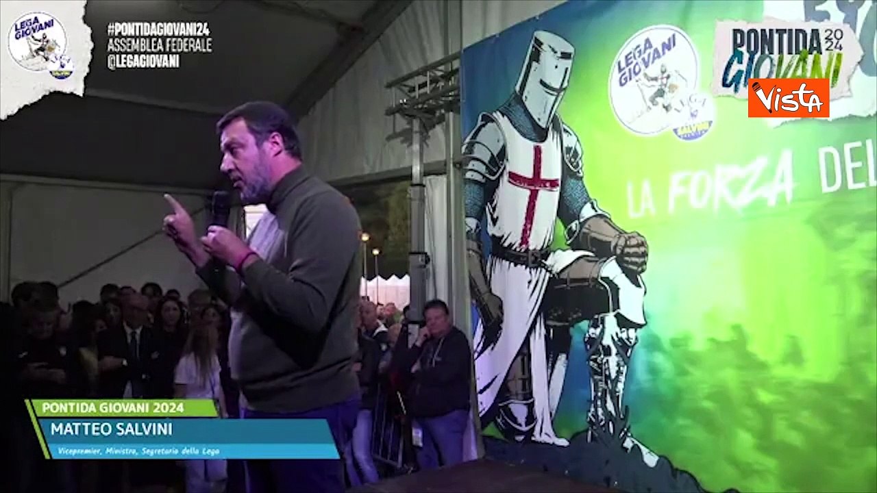 Cori contro Tajani, Salvini a Lega giovani: "Non stiamo giocando. Lui e Meloni amici e alleati"