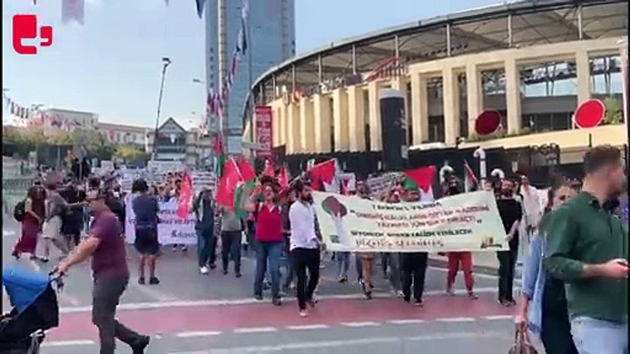 Filistin Eylem Komitesi’nden Dolmabahçe’ye yürüyüş: Filistin halkının zaferi, en acil ihtiyaçtır'