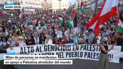 Las manifestaciones en apoyo a Palestina recorren el mundo