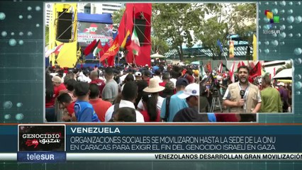 Venezuela se solidariza con el pueblo palestino