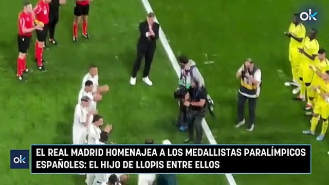 El Real Madrid homenajea a los medallistas paralímpicos españoles: el hijo de Llopis entre ellos