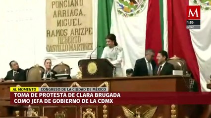 "Es un honor estar con Clara hoy"; Así fue la toma de protesta de Clara Brugada